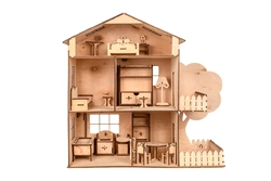 Кукольный домик  с мансардой "TREE HOUSE"